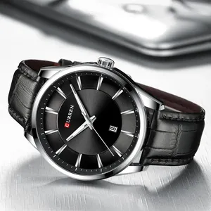 <span class=keywords><strong>Relojes</strong></span> de cuarzo de marca de lujo superior para hombres, <span class=keywords><strong>relojes</strong></span> de pulsera de 45 mm con correa de cuero, Reloj de moda orientado al deporte de negocios, Reloj Hombres - Product Image 5