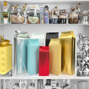Digital Printing <strong>Small</strong> MOQ Smell Proof Aluminum Foil Side Gusset <strong>Pack</strong> With Air Valve <strong>Coffee</strong> Roasted Beans Packing Bag - Product Image 4
