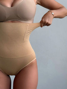 추앙엄 OEM 여성용 무봉제 산후 압박 쉐이퍼 쇼츠 콜롬비아나 파자스 쉐이프웨어 티팬티 엉덩이 리프터 팬티 - Product Image 3