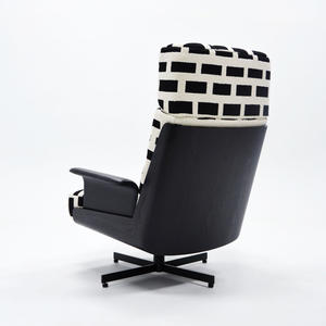 Modern Fabric Leisure <b>Chair</b> High Backrest Swivel Lounge <b>Chair</b> Single-Person Bedroom Home <b>Living</b> <b>Room</b> Furniture Customizable - Product Image 3