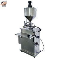 Machine de remplissage quantitative semi-automatique à buse unique pour pâte à eau crème et chocolat avec remplisseur chauffant