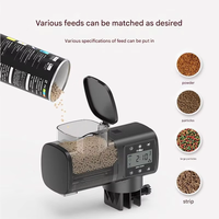 Distributeur automatique d'aliments pour aquarium 500 ml grande capacité, programmable intelligent pour poissons rouges et koïs en vacances