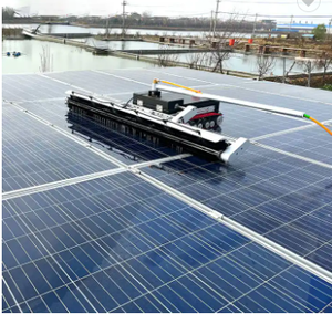 Robot de nettoyage de panneau solaire pour prix <span class=keywords><strong>panneaux</strong></span> automatique propre vente module de commerce de machine agricole toit <span class=keywords><strong>autonome</strong></span> sec avec navette - Product Image 3