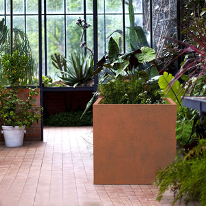 Jardinières surélevées personnalisées en acier Corten pour l'intérieur et l'extérieur, grands bacs à plantes, pots de fleurs - Product Image 2