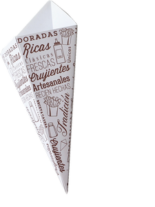 Cono <span class=keywords><strong>de</strong></span> Papel Desechable <span class=keywords><strong>de</strong></span> Grado Alimenticio para Papas Fritas, Waffles, Pollo, Palomitas <span class=keywords><strong>de</strong></span> Maíz, Caja <span class=keywords><strong>de</strong></span> Papel para Conos, Envase para Snacks para Llevar - Product Image 3