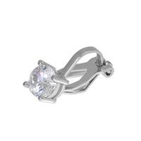 Clips de oreja de Latón chapado en oro de 18 quilates de 6mm de alta calidad, joyería de boda con imán perforado para mujeres y hombres, pendientes con Clip de oreja de moda plana