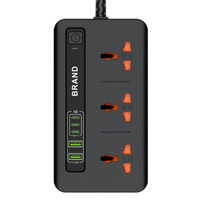 Multiprise industrielle universelle multi-tailles avec protection contre les surcharges USB, prise d'extension de courant, directement de l'usine