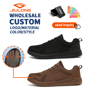 Zapatos de Punta Ancha con Malla Transpirable para Hombre, Zapatillas Antideslizantes para Caminar al Aire Libre, Cómodas y con Diseño Moderno - Product Image 1