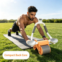 Rouleau abdominal professionnel pour adultes avec rebond automatique – Outil de fitness à domicile pour la perte de graisse abdominale et l'entraînement de la taille