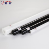 Barre en plastique technique extrudé POM 60 mm x 1000 mm Blanc Noir Certifié ISO9001 Conforme ROHS Densité 1,41 g/cm³ Marque JING GU