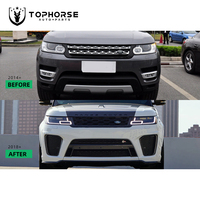 SVR Kit de carrosserie pour Range Rov-er Sport L494 Autobiography Land Rov-er Kit de mise à niveau Facelift Conversion Kit de carrosserie PP Material Bumper