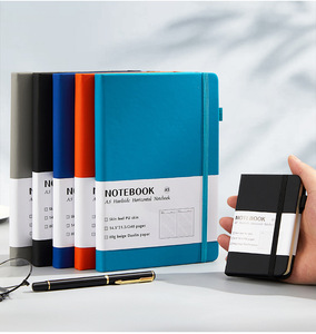 Promoción de fábrica, cuaderno de cuero PU de tapa dura A5 de alta calidad personalizado, diario, oficina, escuela, papelería, diario, libro - Product Image 4