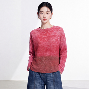 เสื้อยืดแฟชั่นเกาหลีสำหรับผู้หญิงไซส์ใหญ่ พิมพ์ลายจีบ ทรงลำลอง ระบายอากาศได้ดี เป็นมิตรกับสิ่งแวดล้อม สไตล์มินิมอล ไหล่ตก - Product Image 4