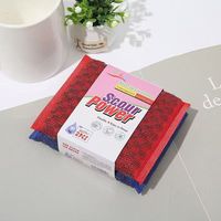 Éponge de lavage durable pour la cuisine, éponge à récurer non abrasive, éponge à récurer en acier inoxydable résistante pour la vaisselle
