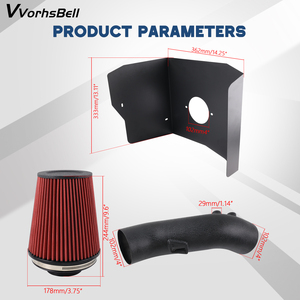 Sistema de Admisión de Aire Frío de Aluminio de Alto Rendimiento Aosu 12-21 para Sequoia 5.7L V8, Color Negro, Mejora la Potencia DR156 - Product Image 6