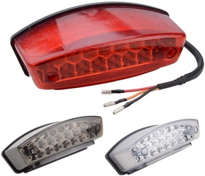 GOOFIT <span class=keywords><strong>LED</strong></span> אופנוע אחורי בלם אור מנורת זנב אות אור להפסיק מחוון הנורה החלפת קטנוע אופני טרקטורונים - Product Image 1