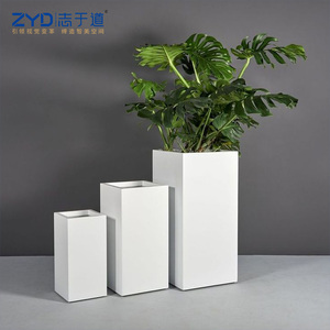 Jardinière métallique sur mesure OEM pour projets d'aménagement paysager, pot de fleurs extérieur pour mobilier de jardin et de rue - Product Image 2