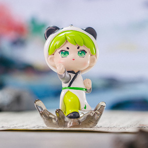 Caja Sorpresa de Figuras de Resina de Panda Yu Mo Mo Wu, 6 Básicas y 1 Coleccionable Oculta, Juguete Decorativo de Regalo - Product Image 3