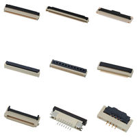 Connecteur de circuit imprimé flexible 0,5 mm 1,0 mm 1,25 mm, bornes en bronze phosphoreux, connecteur FPC pour écran de télévision