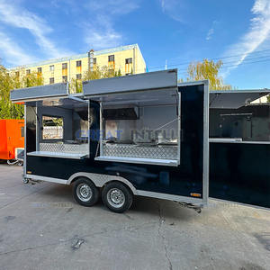 Remolque de Comida Móvil Totalmente Equipado para Waffles de Pollo, Jugos, Hot Dogs, Snacks, Restaurante al Aire Libre, Carrito de Helados y Papas Fritas - Product Image 1