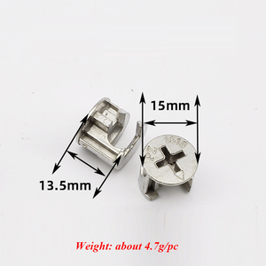 Para Minifix, <span class=keywords><strong>herrajes</strong></span> de cocina modernos, tornillo de madera, Perno de tuerca, cerraduras de leva para muebles para Taller y Hotel para accesorios de cocina - Product Image 5