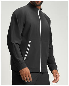 Veste de sport décontractée à col montant et fermeture éclair, respirante et légère, pour homme, taille plus, avec logo personnalisé RUIQUWIN - Product Image 3