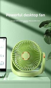 Mini ventilador de escritorio para el verano, portátil y silencioso, para uso en oficina y al aire libre. - Product Image 6