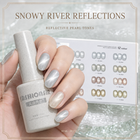 BelloGel OEM Personnalisé French Liquid Snowy River Reflections 12 Couleurs Magnétique UV Gel Polish Set 10ml Bouteille Usage Professionnel Longue Durée