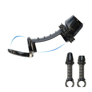 Anillo para Pene con Cubierta de Cristal en Forma de Diente de Lobo, de Silicona/TPE, Impermeable, con Bloqueo, para Retrasar la Eyaculación - Product Image 2