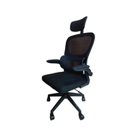 Chaise de bureau exécutive moderne en maille à dossier haut, design ergonomique, mobilier de bureau commercial, chaise pivotante pour salle de réunion et personnel