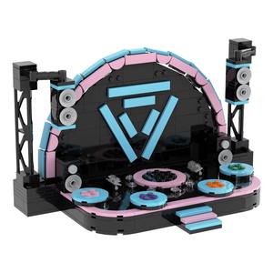 Set de Construcción de Bloques de Plástico ABS de 395 Piezas MOC1653 FNAF Five Nights at Freddy's Rock Stage, Figura de Acción - Product Image 1