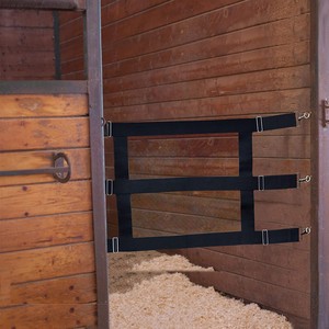 Malla de nylon negra para establos de caballos con correas ajustables para una fácil limpieza y desmontaje - Product Image 3
