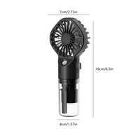 Mini Climatiseur Portable Rechargeable USB, Humidificateur Rafraîchissant à Brumisation, Ventilateur Brumisateur pour Maison/Bureau/Dortoir