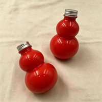 Bouteilles en PET transparentes en forme de gourde de 500 ml, 650 ml, 1000 ml de qualité alimentaire pour bonbons, boissons, thé au lait, jus de fruits - Vente en gros