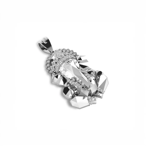 Colgante Sagrado del Divino Señor Ganesha con Circonita, Elaborado en Plata Premium, Lujoso Baño de Oro de 18K, Intrincado y Grabado a Mano - Product Image 5