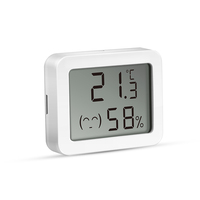 Sensor de temperatura y humedad Tuya, Mini pantalla Digital LCD, Compatible con aplicación Blvetooth, termómetro con Control remoto, higrómetro