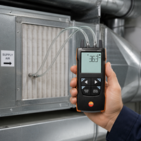 Manomètre différentiel numérique Testo 512-2 0-2000 HPa, mesureur de pression air/gaz, contrôle par application, alarme sonore, tube de Pitot, CVC
