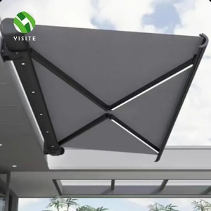 Auvent de protection solaire extérieur pliable électrique en PVC moderne de qualité supérieure <span class=keywords><strong>4x3</strong></span> mètres - Product Image 2
