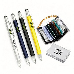 Multifunction Portable Ballpoint <b>Pens</b> Custom Logo Silk Screen Printed for Wholesale Promotional Business <b>Gifts</b> Corporate Use - Product Image 1