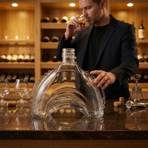 <span class=keywords><strong>Bicchieri</strong></span> <span class=keywords><strong>e</strong></span> Bottiglie Personalizzati di Alta Qualità per Vodka <span class=keywords><strong>e</strong></span> Whisky, Forme Irregolari da 500ml, 700ml, 750ml - Product Image 2