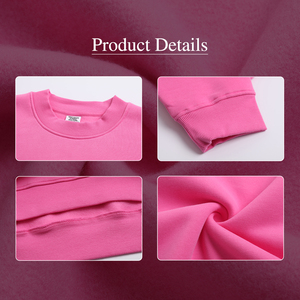 Sweat-shirt à col rond en polaire doublé avec logo imprimé personnalisé, style streetwear, couleur unie, coupe ample - Product Image 5