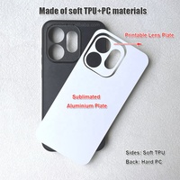 Coques de téléphone vierges en TPU PC 2D antichoc pour sublimation, vente en gros d'usine pour OPPO Reno 16