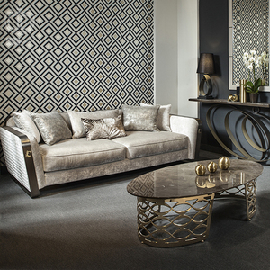 <strong>Italy</strong> Postmodern Luxury Italian Design High-End Modern Sectional Sofa Set Pure Genuine <strong>Leather</strong> for Living Room Furniture - Product Image 3