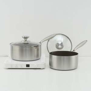 OEM Stainless Steel Non-Stick <strong>Saucepan</strong> 24cm Soup Stock Pots Custom Bottom Pattern &amp; Logo Dishwasher Safe Wholesale - Product Image 6