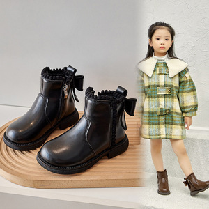 Zapatos para Niños, Otoño Invierno, Nuevas Botas de Invierno para Niños, Botas de Felpa para Niños, Botas de Tobillo Británicas a la Moda, Botas de Fiesta para Niños - Product Image 3