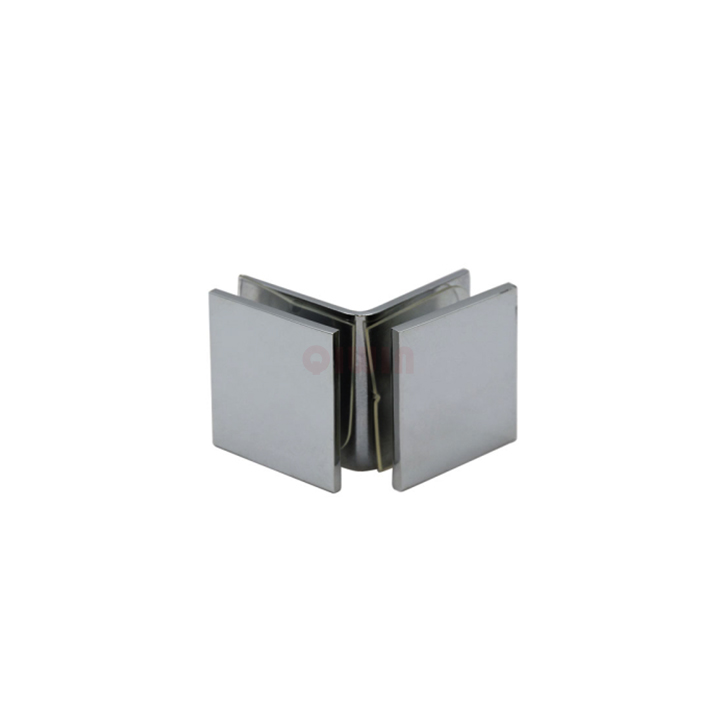 6 Morsetti Per Vetro A 90° In Acciaio Inox 201, Per Vetri Spessore 8-12 Mm, Per Porte Doccia E Recinzioni, Argento Lucido