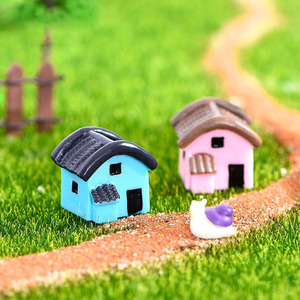 Dessin animé maison Micro paysage MIni jardin décoration Miniature bricolage ornements Sandplay - Product Image 4