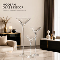 Vase cylindrique en verre transparent de style nordique moderne pour centres de table de mariage et décoration de table (vente en gros)