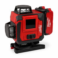 Niveau laser Milwaukee 16 lignes 3D à faisceau vert auto-nivelant compatible avec la batterie au lithium M18, niveau laser de construction