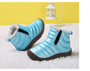 <b>Kids</b> PU Leather Winter Martin Boots Ankle Height Waterproof Lightweight Baby <b>Shoes</b> - Product Image 5